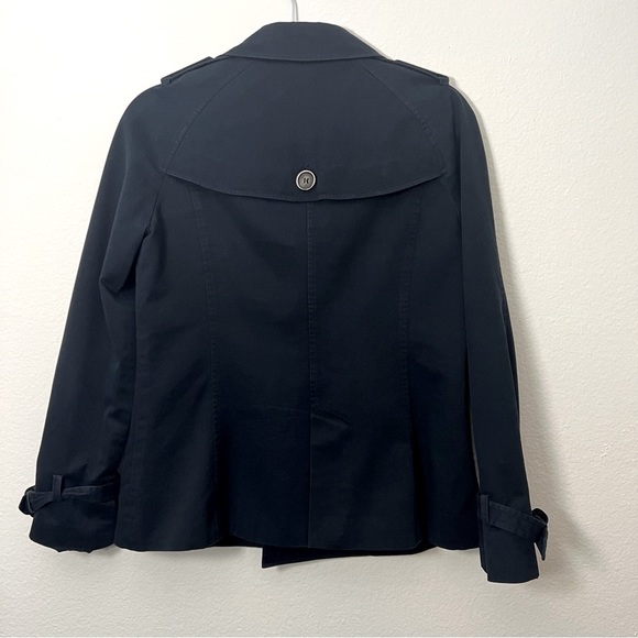 ZARA Basic Navy Blue Cotton Military Style - Picture 2 of 4